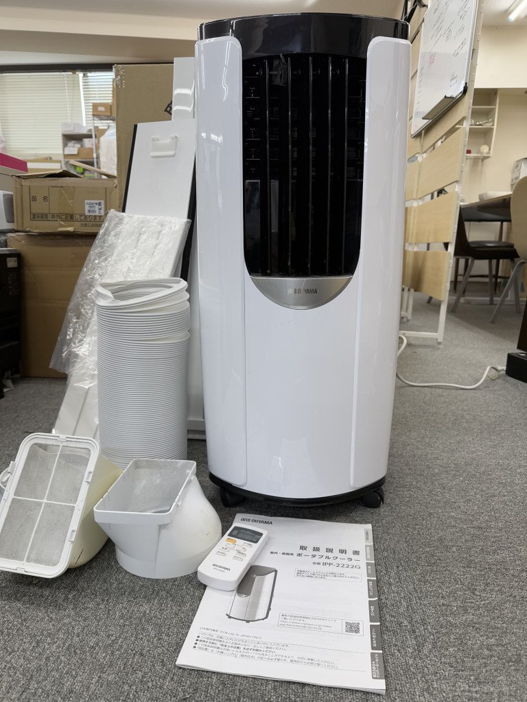 アイリスオーヤマ　ポータブルクーラー　中古　美品 Amazon | 【工事不要】 アイリスオーヤマ ポータブルクーラー