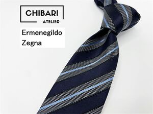 Ermenegildo Zegna Ermenegildo Zegna галстук с полководческим узором Бесплатная доставка более 3 галстуков Мужской черный navy блестящий 1002045