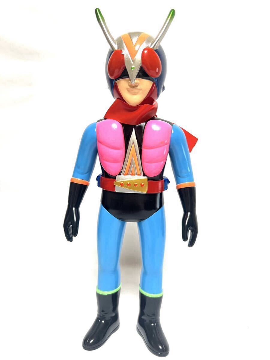 希少❗️ポピー 全長20㌢ 仮面ライダーv3 ソフビ（バンダイ マスダヤ タカトク 希少❗️ポピー 全長20㌢ 仮面ライダーv3 ソフビ（バンダイ