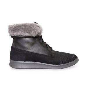 3.3 десять тысяч изменение шнур имеется хорошая вещь UGG UGG мужской Rothco пригодный для любой погоды ботинки 1012204 UGG Roskoe мужской овчина ботинки US8 JP26cm чёрный натуральная кожа