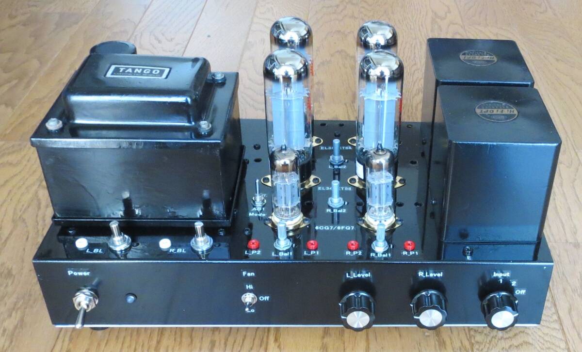 ペルケ式 6N6P 全段差動 A級プッシュプル ステレオアンプ AMP-12DX改 / 6N6Pプッシュプル / オペアンプによる直接励振の