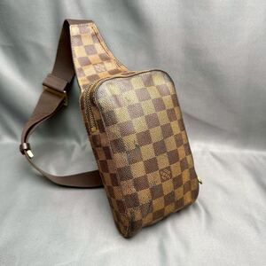 D144 LOUIS VUITTON ルイヴィトン ダミエ ジェロニモス N51994 ボディバッグ ショルダーバッグ エベヌ シリアルCA0063