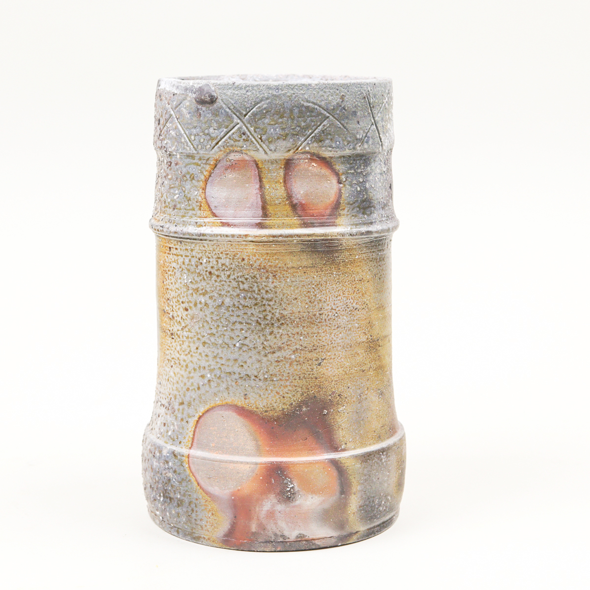 備前焼　花入　衆啓　未使用　共箱、共布あり 備前焼 花入 衆啓 未使用 共箱、共布あり