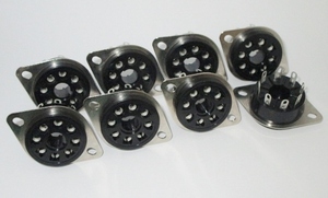 新品/即決/送料込 QQQ製 8ピン US GT管 真空管ソケット 8個 サンキューテクノス 8P QQQ