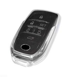 B級 新品 トヨタ 透明TPU スマートキーケース キーカバー カローラツーリング後期 カローラクロス後期 RAV4 PHV 50系 ヤリス 210系・10系