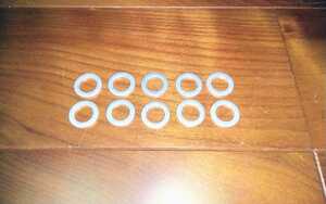 送料110円~ 1枚 M10 内径 10ミリ アルミ オイル ドレン ワッシャー パッキン ガスケット アドレス V125 v125g v125s