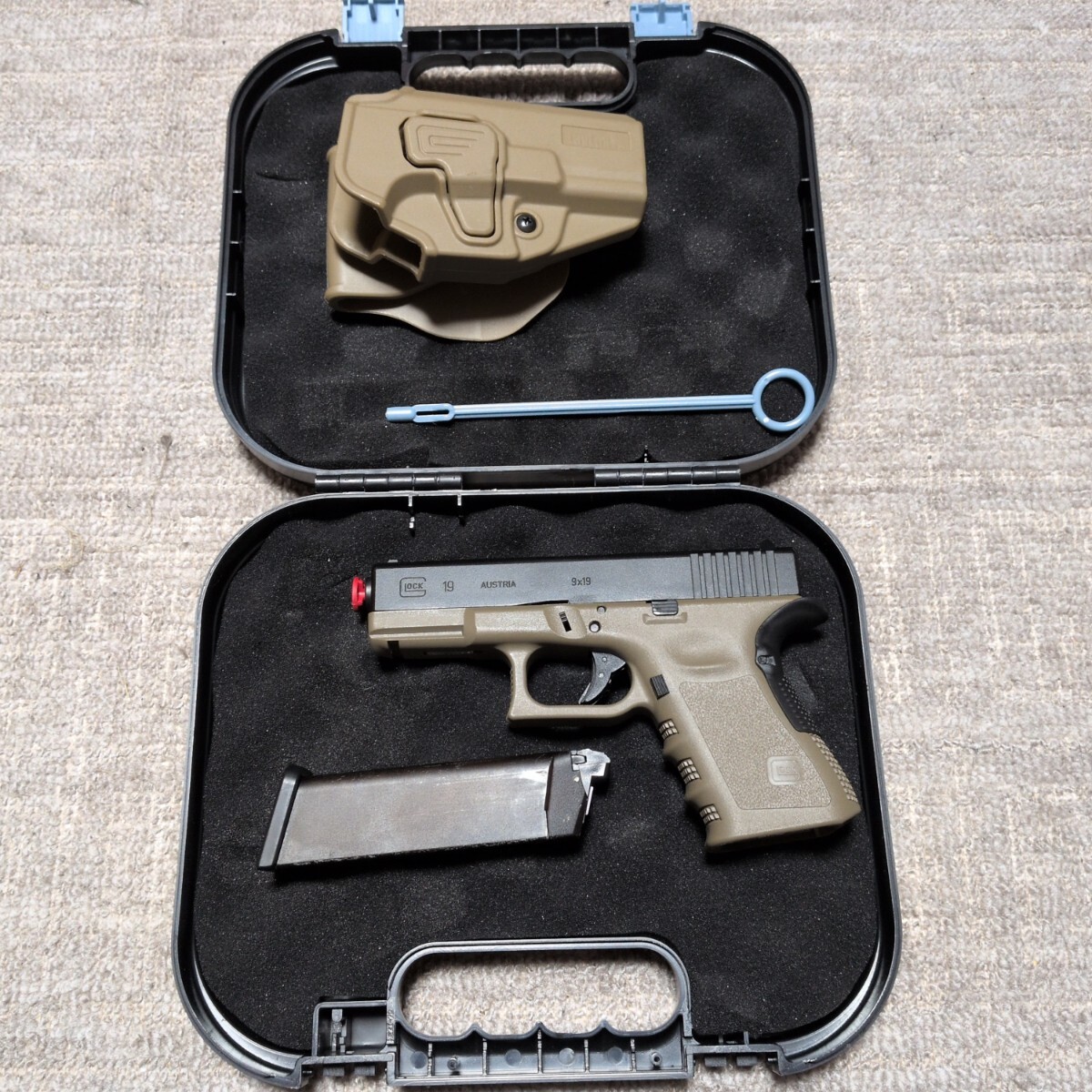 ガスガン GLOCKカスタムセット 楽天市場】KSC グロック G23F スライド HW ブラック ガスブロー