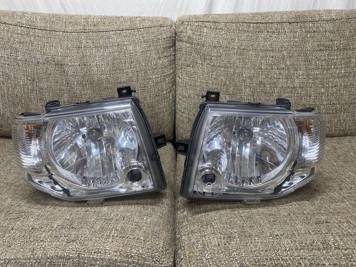 美品 レンズコーティング済み H58A パジェロミニ 後期 ヘッドライト 左右 美品 レンズコーティング済み H58A パジェロミニ 後期 ヘッド