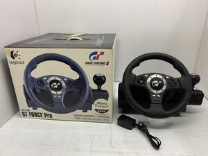 送料無料h4301 Logicool GRAN TURISMO 4 グランツーリスモ GT FORCE Pro LPRG-11000 ジャンク