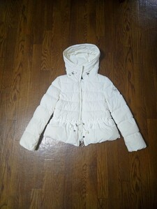 M's Gracie Очень популярный пуховик белая лента двойной молнии капюшон оборкой логотип девичьи взрослые милые знаменитости не используется каталогизированы ¥51700