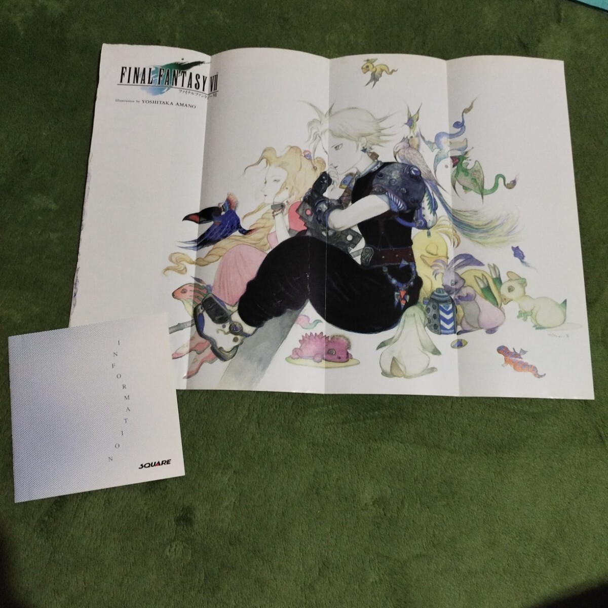 未使用 ファイナルファンタジー 20周年 パネルPOP 短冊ポスター 天野喜孝 未使用 ファイナルファンタジー 20周年 パネルPOP 短冊ポスター