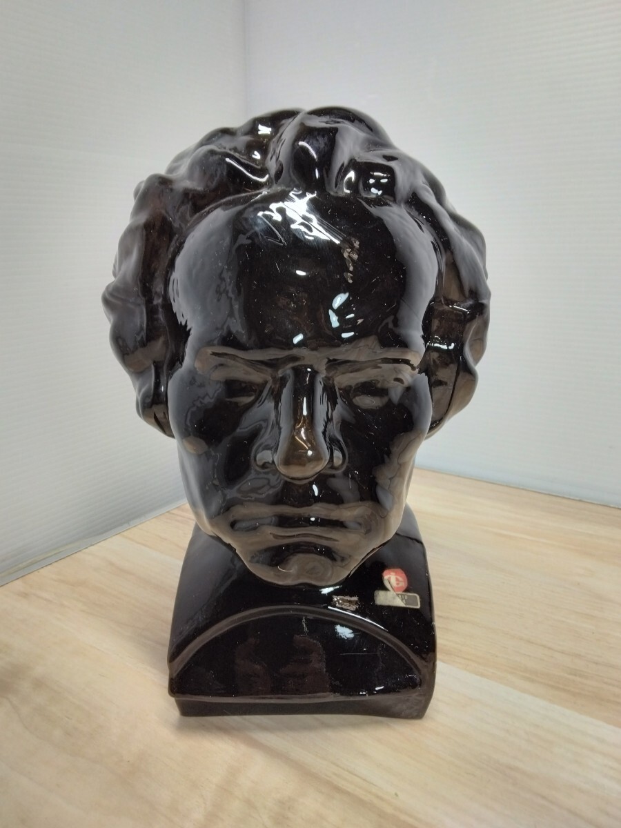 ベートーヴェン 陶器製 胸像 置物 レトロ アンティーク オブジェ