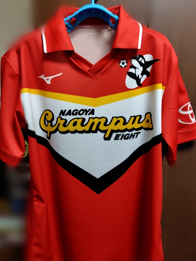 【稀少】　名古屋グランパス　ユニフォームシャツ 90s　値札付き　【当時物】 Kemari87 KISHISPO / 名古屋グランパス 2023 ホーム 半袖