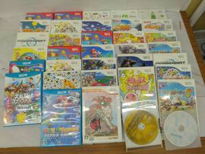 L145・29 ジャンク wiiゲームソフト35枚 Nintendo wiiU 任天堂 マリオ スマブラ 太鼓の達人 モンハン いただきストリート 10/16