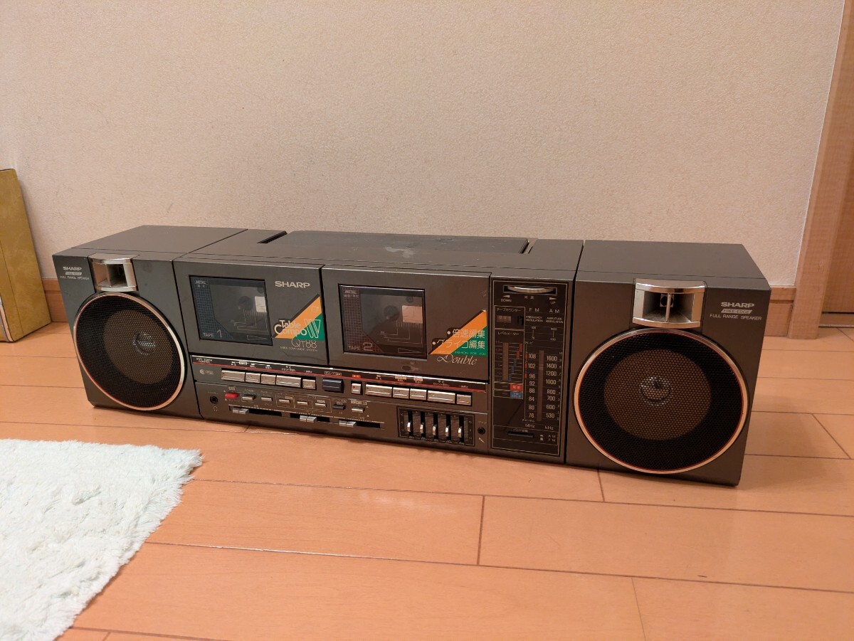 Yahoo!オークション -「sharp qt 88」(ラジカセ) (カセット