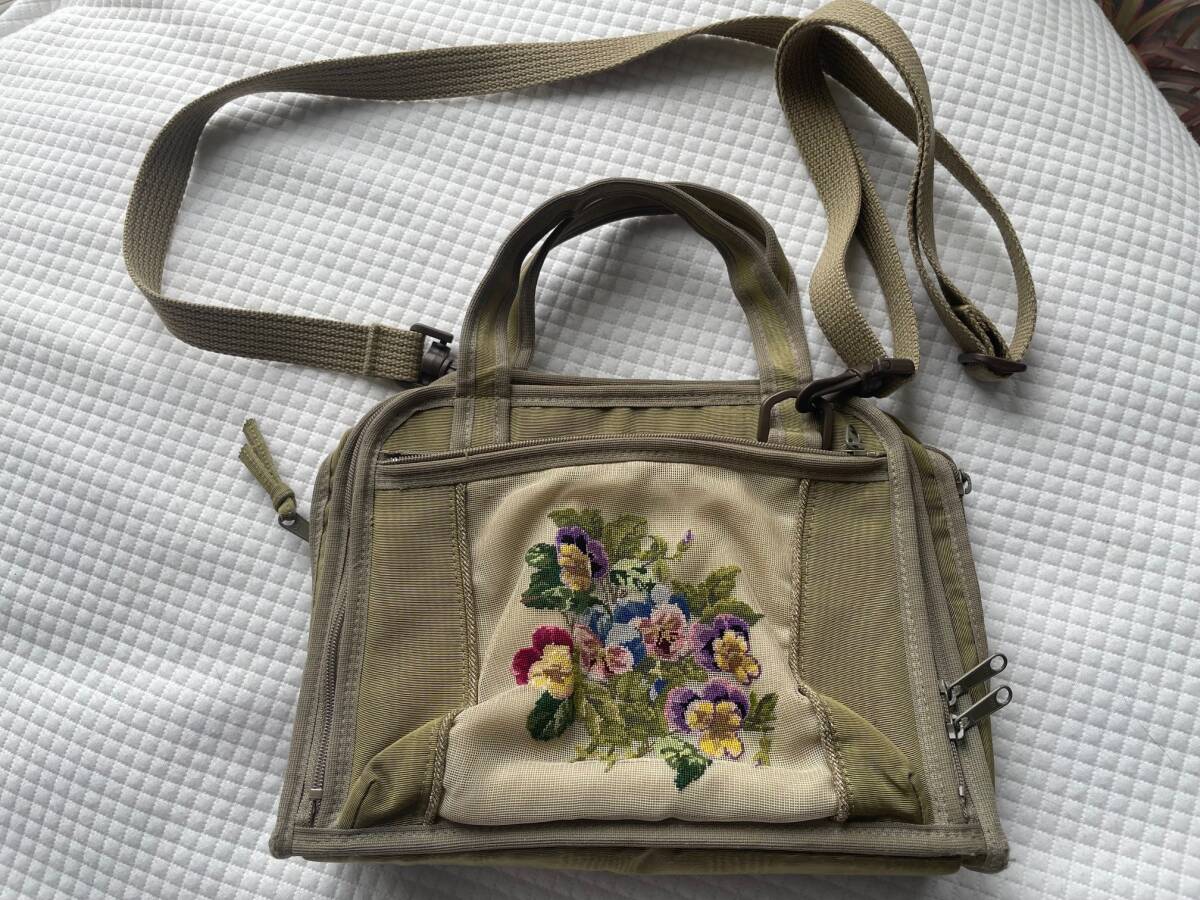 新品未使用　プチポアン刺繍　パーティーバック　フラワー2 2025年最新】Yahoo!オークション -プチポワン バッグの中古品