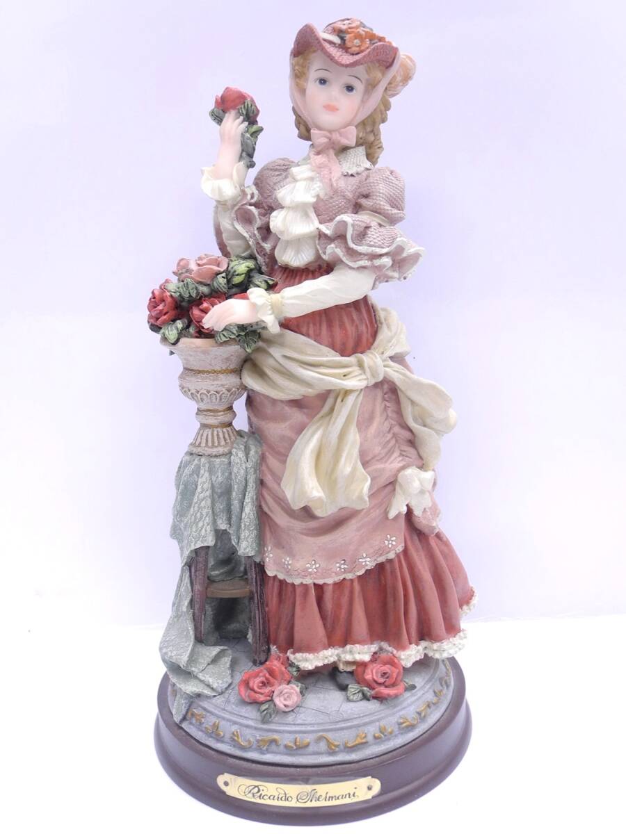 リカルドシェルマニ ヴィクトリアン 超特大フィギュリン イタリア製 アンティーク リカルドシェルマニ ヴィクトリアン 超特大フィギュリン
