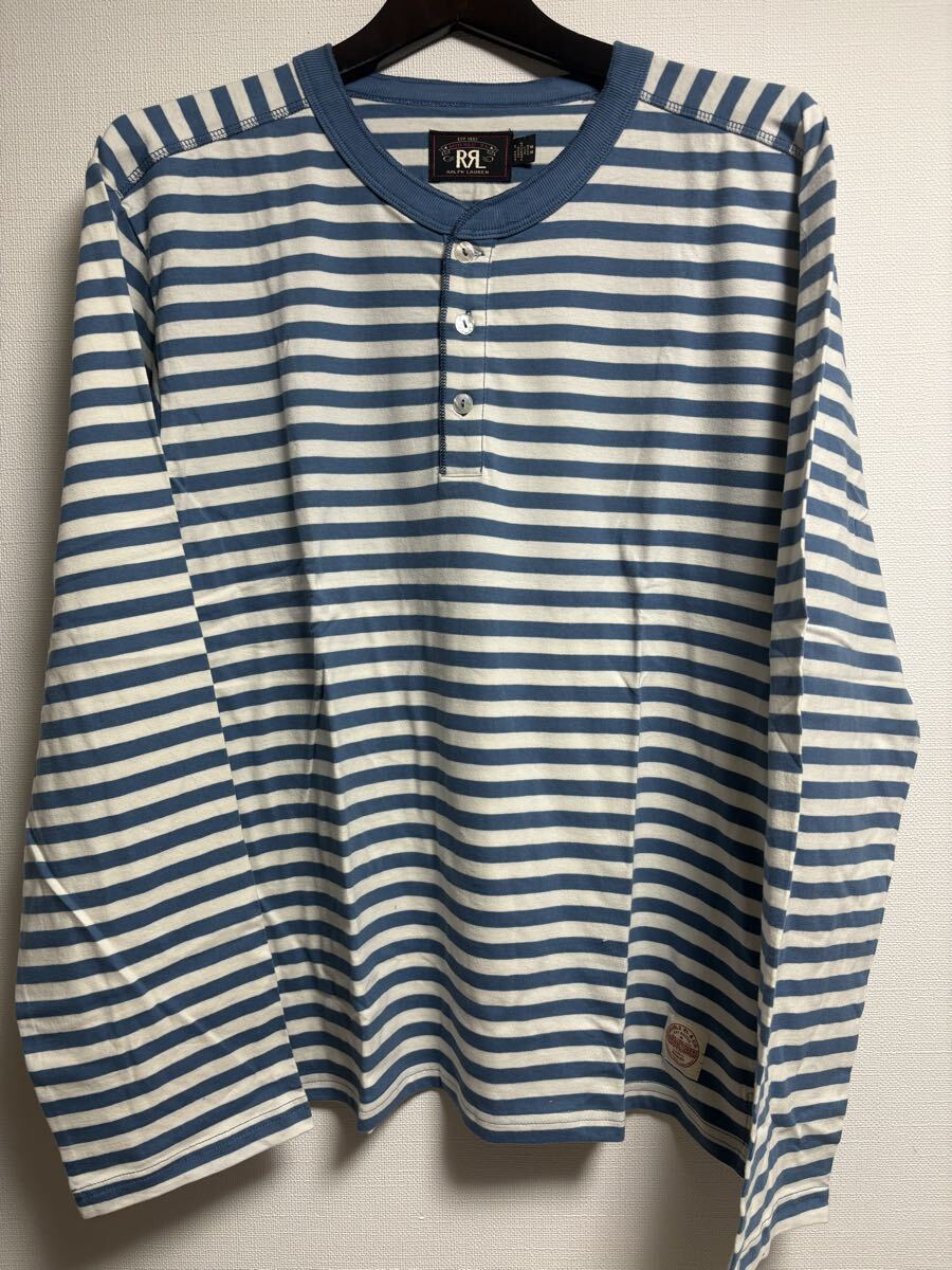 RRL STRIPE HENLEYNECK ストライプ ヘンリーネック RRL STRIPE HENLEYNECK ストライプ ヘンリーネック RRL（ダブル