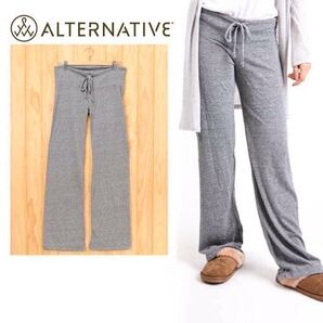 未使用◯ALTERNATIVE APPAREL オルタナティブ アパレル/ロングパンツ エコヘザー ルームウェアレディース/01987E1/Eco Grey/AN001704