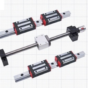 ●CNC関係部品-HGH20CAリニアガイド400mm+SFU1605ボールねじ400mm組合せユニット新品●