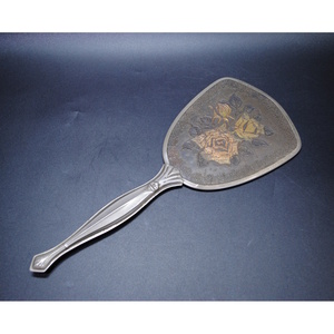 【売切り屋】アンティーク 手鏡 薔薇 バラ ハンドミラー レトロ