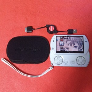SONY PSP go PSP-N1000 PW жемчужно-белый с чехлом