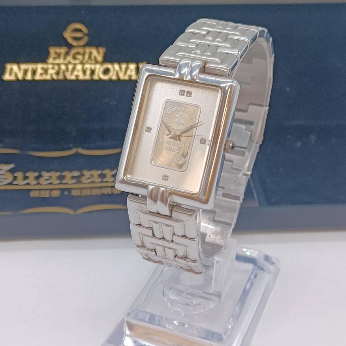 【エルジン】純金インゴット1g ・ダイヤ　スイスバンク　1g エルジン】純金インゴット1g ・ダイヤスイスバンク1g