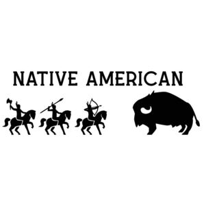 (大) NATIVE 狩り カッティングシート ネイティブアメリカン ステッカー 車外アクセサリー 送料無料