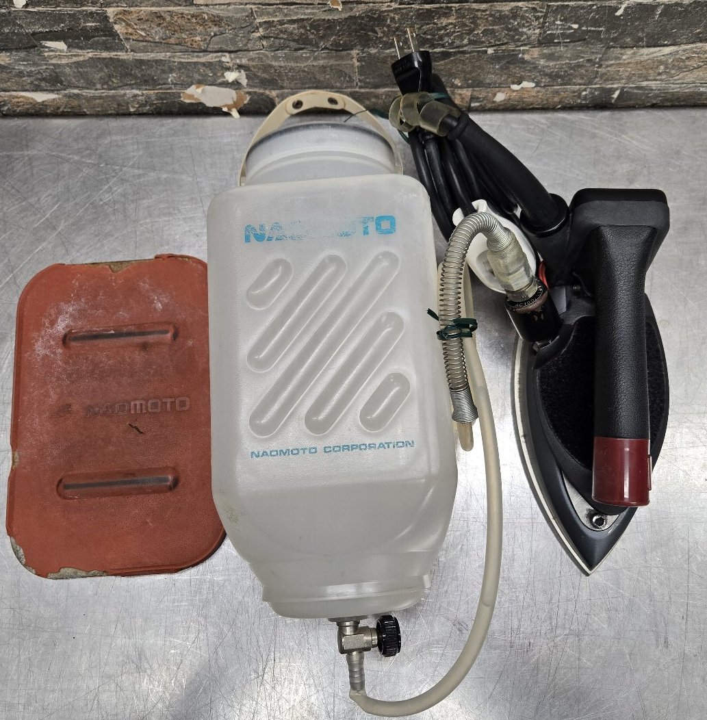 直本業務用スチームアイロンボイラー　ジャック品 ハイスチームアイロン 直本工業(ナオモト) 工業用アイロン