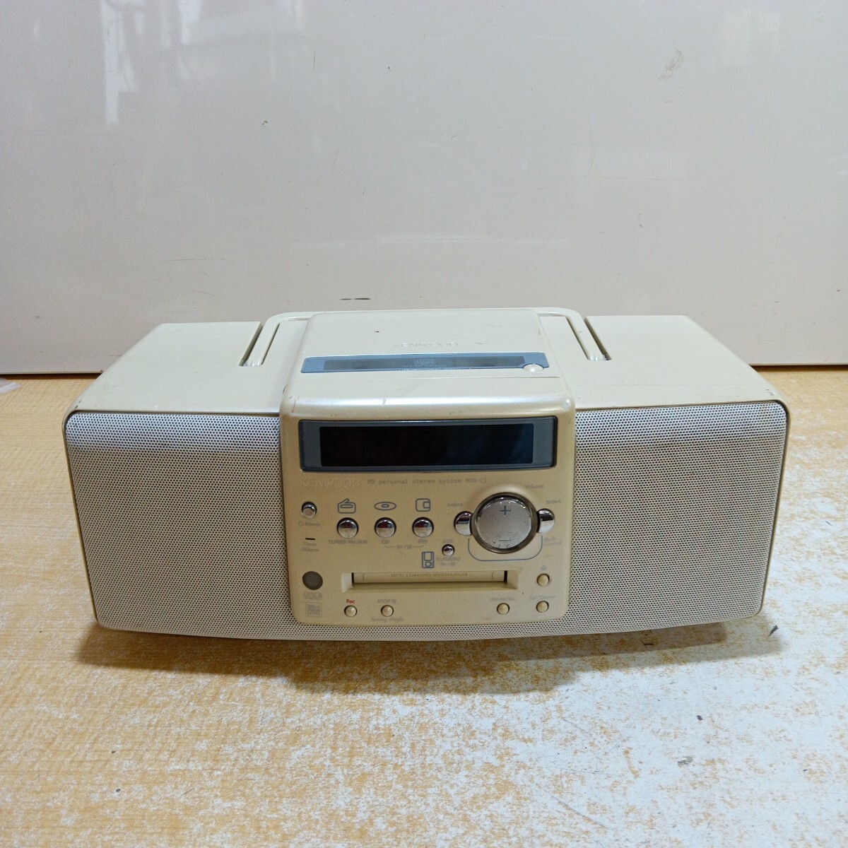 KENWOOD CDMDプレーヤー　コンポ　MDX-L1　動作確認済　ホワイト KENWOOD CDMDプレーヤー コンポ MDX-L1 動作確認済 ホワイト