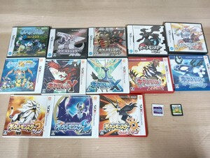 R ∞ Nintendo ニンテンドー 任天堂 DS 3DS ソフト ポケットモンスター 箱あり 13本 箱無し 2個セット プラチナ サン&ムーン