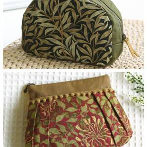 ◆ウィリアム・モリスの柄にときめくポーチ◆キット◆2種類セット◆ポーチ◆ソーイング