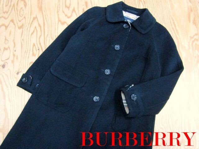 美品Burberrys カシミヤ混Aラインウールコート ミッドレングス ケンジントン ヘリテージ トレンチコート