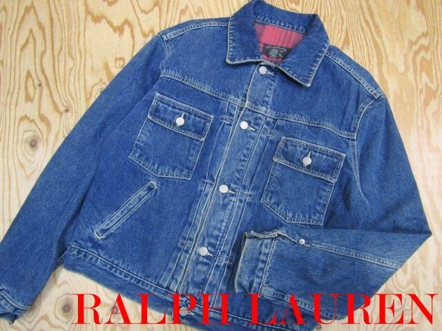 maide in USAダブルアールエル RRL デニム ジャケット RRL ダブルアールエル 国内正規品 USA製 TYPE 1 1st タイプ 加工