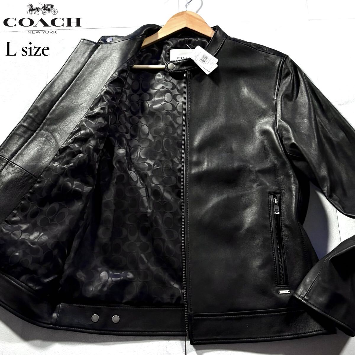 2025年最新】Yahoo!オークション -コーチ革ジャケットの中古品