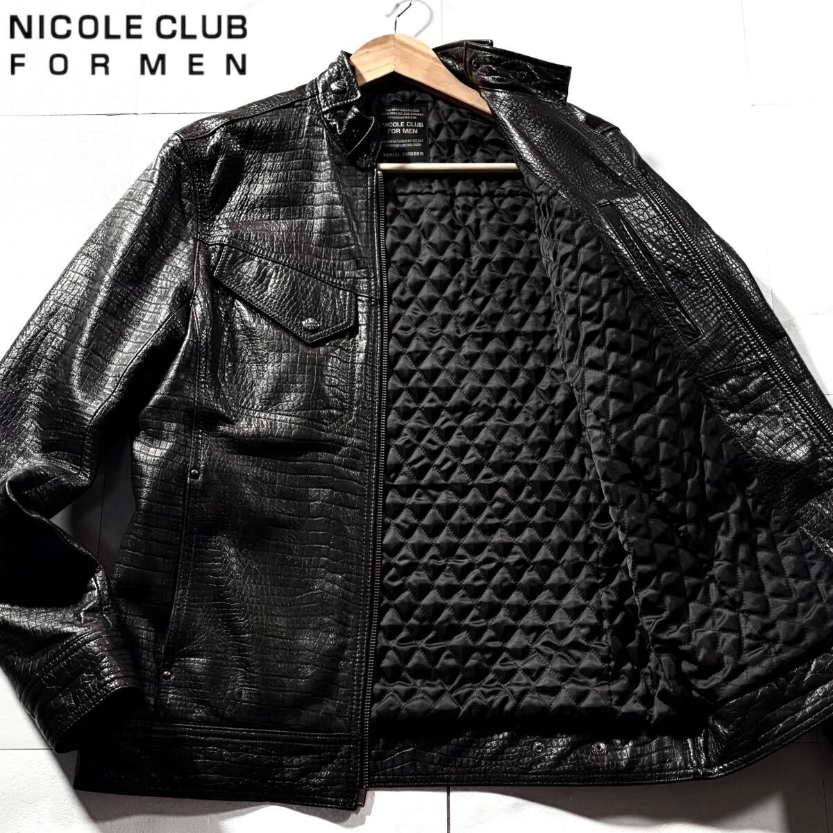 美品✨MAX&CO クロコ型押し ラムレザージャケット ブラック シープスキン 2025年最新】Yahoo!オークション -クロコダイルレザージャケット