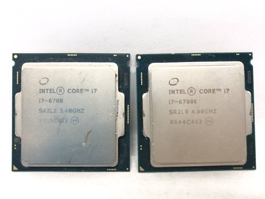 【動作確認済】CPUセット　Core i7-6700、Core i7-6700K Amazon.co.jp: Intel CPU Core i7-6700 3.4GHz 8Mキャッシュ 4