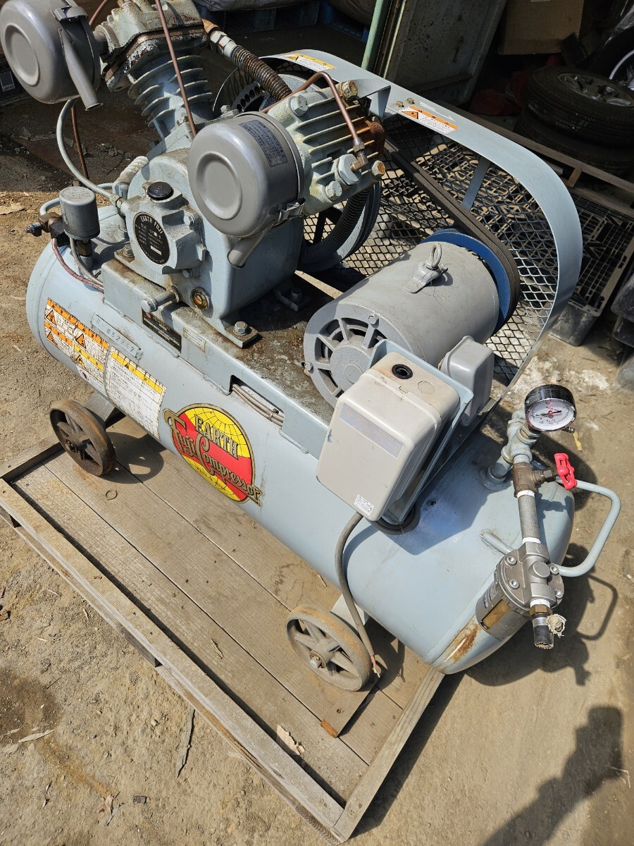 [ジャンク] 山形発!! 日立 コンプレッサ ベビコン 動作未確認 売切!! ジャンクHITACHIコンプレッサーを修理レストア