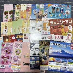 ガチャ カプセルトイ ディスプレイ台紙 アニメ系 34枚