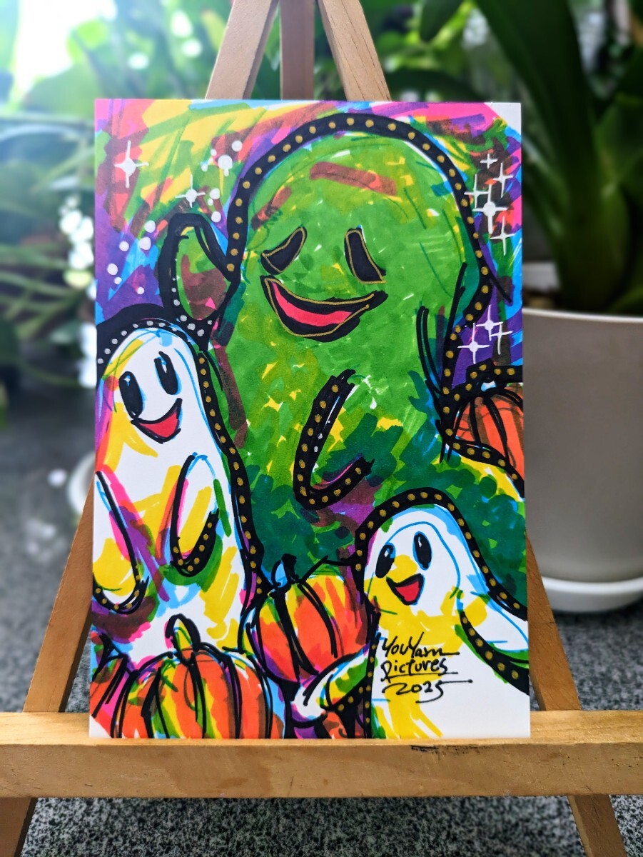 【色紙1点物】「オミナエシ」■東京藝大卒画家■松崎祐哉■クレヨン真作・肉筆画 色紙1点物】「オミナエシ」□東京藝大卒画家□松崎祐哉□クレヨン真