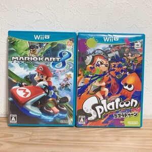 【中古】〈WiiUソフト〉2本セット スプラトゥーン マリオカート8 任天堂/Nintendo/ニンテンドー WiiU★A2510-0080