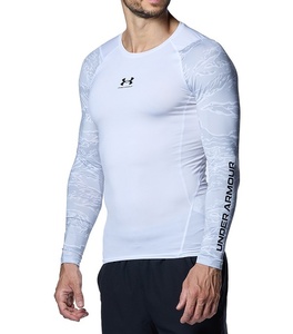 новый товар Under Armor длинный рукав mokMD M белый белый UNDER ARMOUR рубашка внутренний UV 1388213 нагрев механизм компрессионный быстрое решение