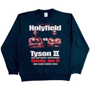 タイソンVSホリフィールド2 【XLサイズ】トレーナー ブラック