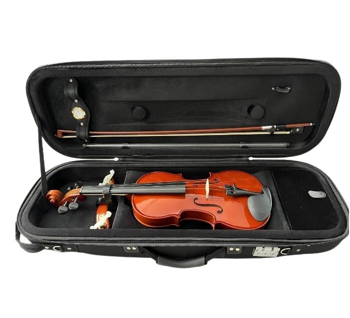 中古バイオリン 、ケース付き　1/4 サイズ ふるさと納税 「SUZUKIオリジナル バイオリンケース 三角型