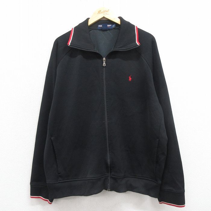 未使用級 XL相当 ポロラルフローレン 中綿ジャケット ブルゾン 現行タグ 黒色 中古・古着通販】POLO RALPH LAUREN (ポロ・ラルフローレン) ウール