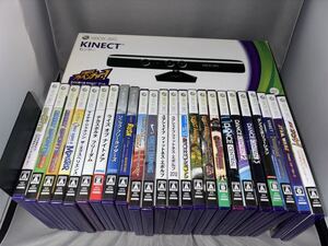 XBOX 360 KINECT センサーとKinect専用ゲームソフト22本まとめ売り