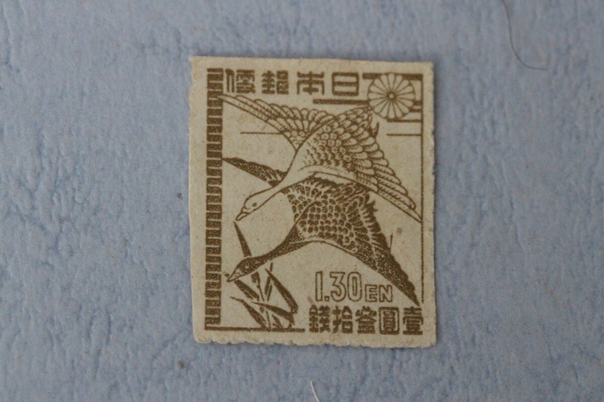カタログ価3万円！昭和19年厳島神社30銭切手　裏糊つやピカ50枚半シート銘版付 カタログ価3！昭和19年厳島神社30銭切手 裏糊つやピカ50