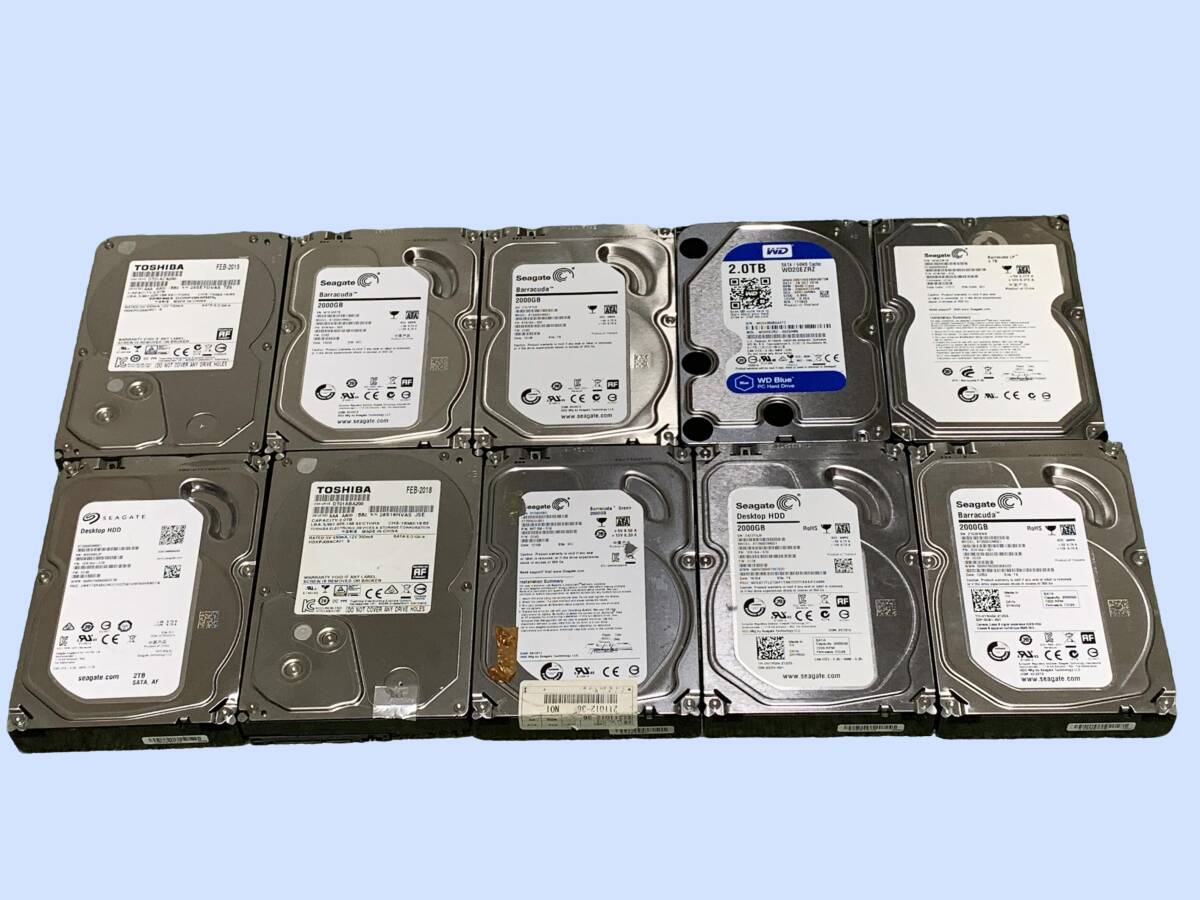 Seagate 8TB HDD 3台セット/ジャンク Seagate 8TB Barracuda ジャンク