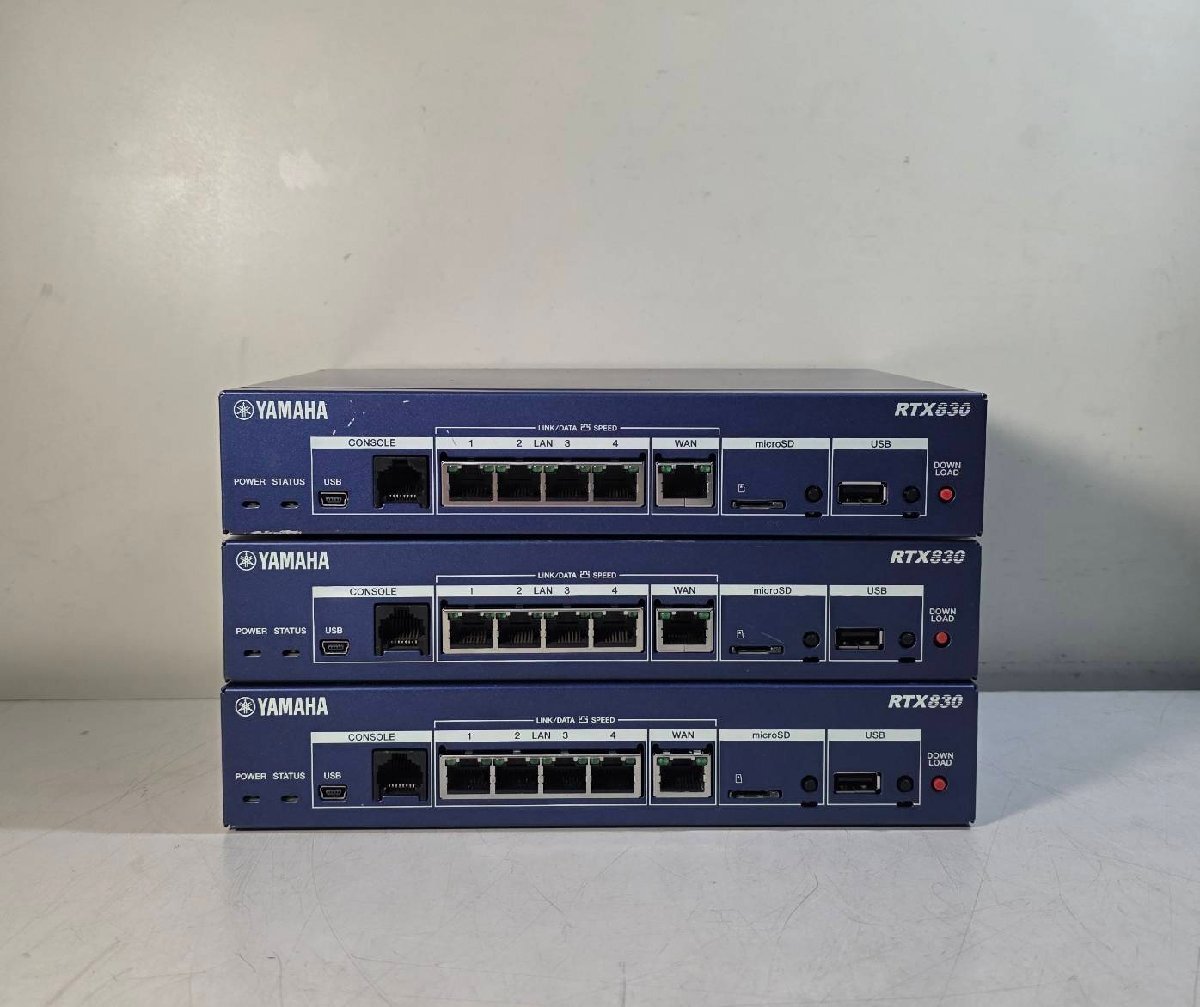 【中古動作品】 ヤマハ YAMAHA RTX830 有線LANルーター 中古】YAMAHA ギガアクセスVPNルーター RTX830