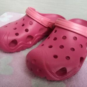 crocs クロックス スウィフトウォーター クロッグ キッズ ラズベリー/コーラル J3 新品未使用タグ付き